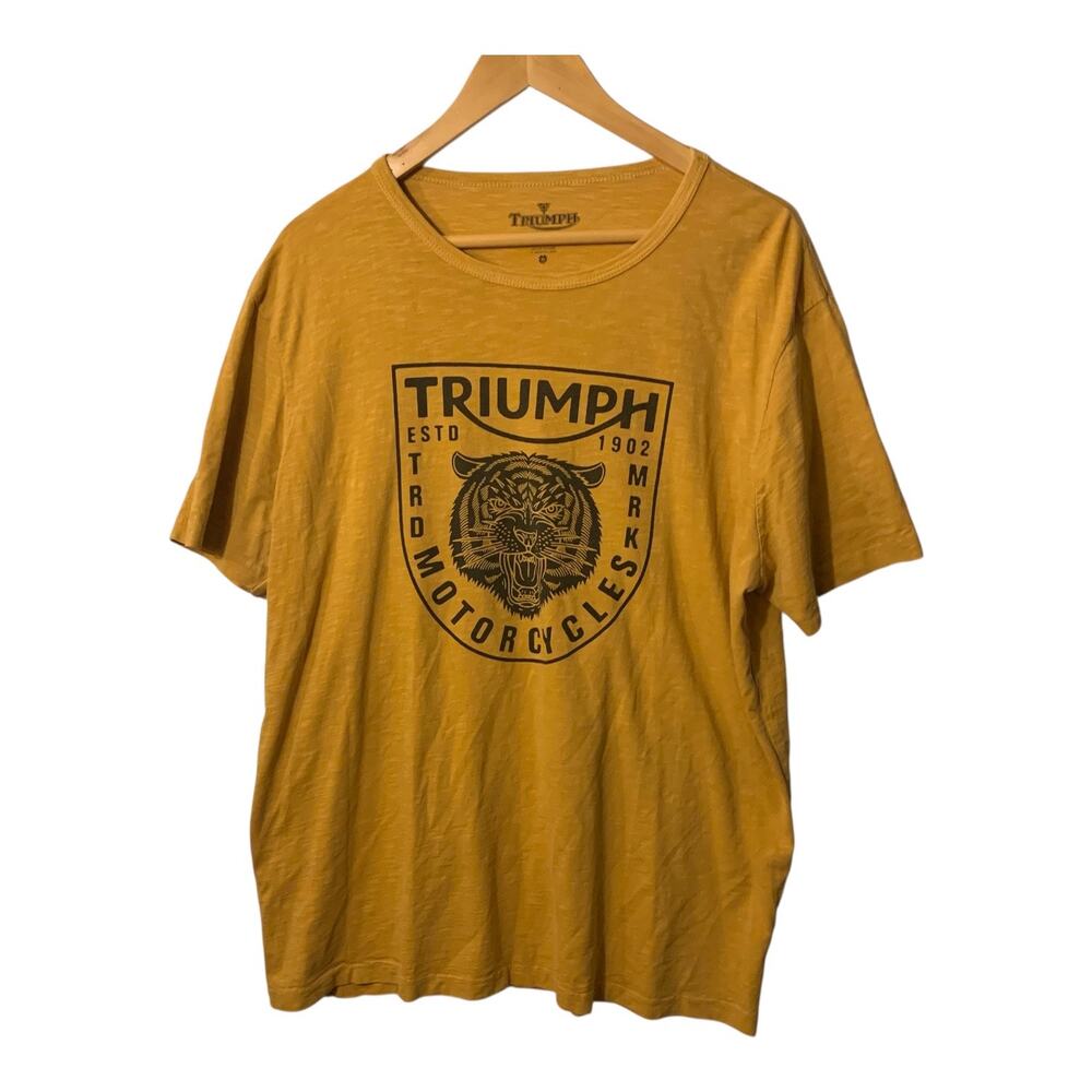 Lucky Brand mens large Triumph motorcycle t shirt XL